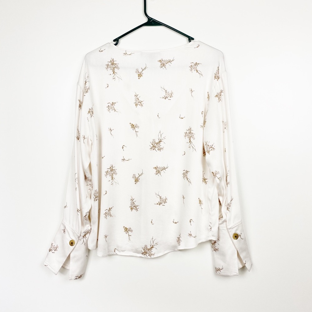 Something Navy Pretty Button Through Top Size Xs - image 5